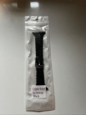 Pine black Floral Silicone Watch Band for Women